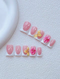 Hibiscus Glow Press-Ons