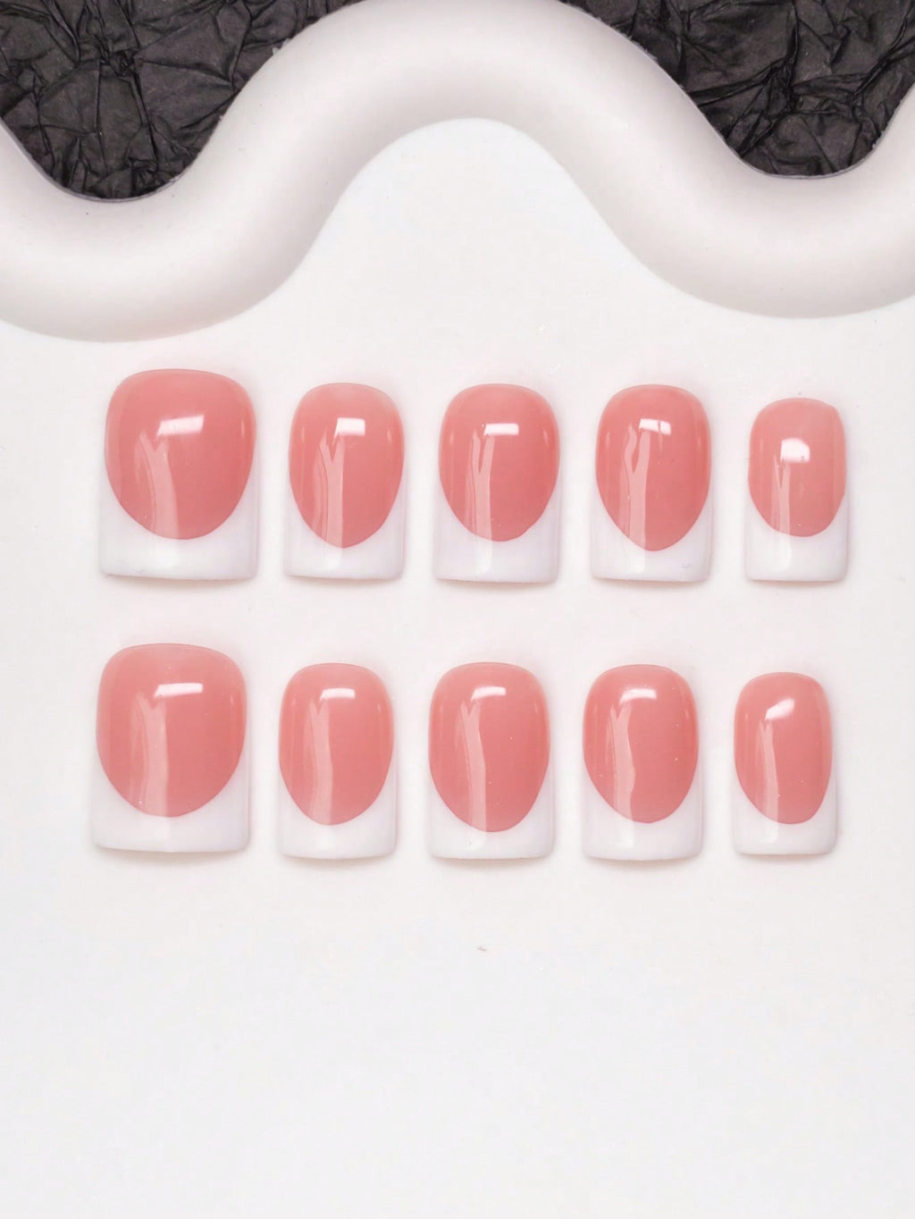 Glossy Pink French Set