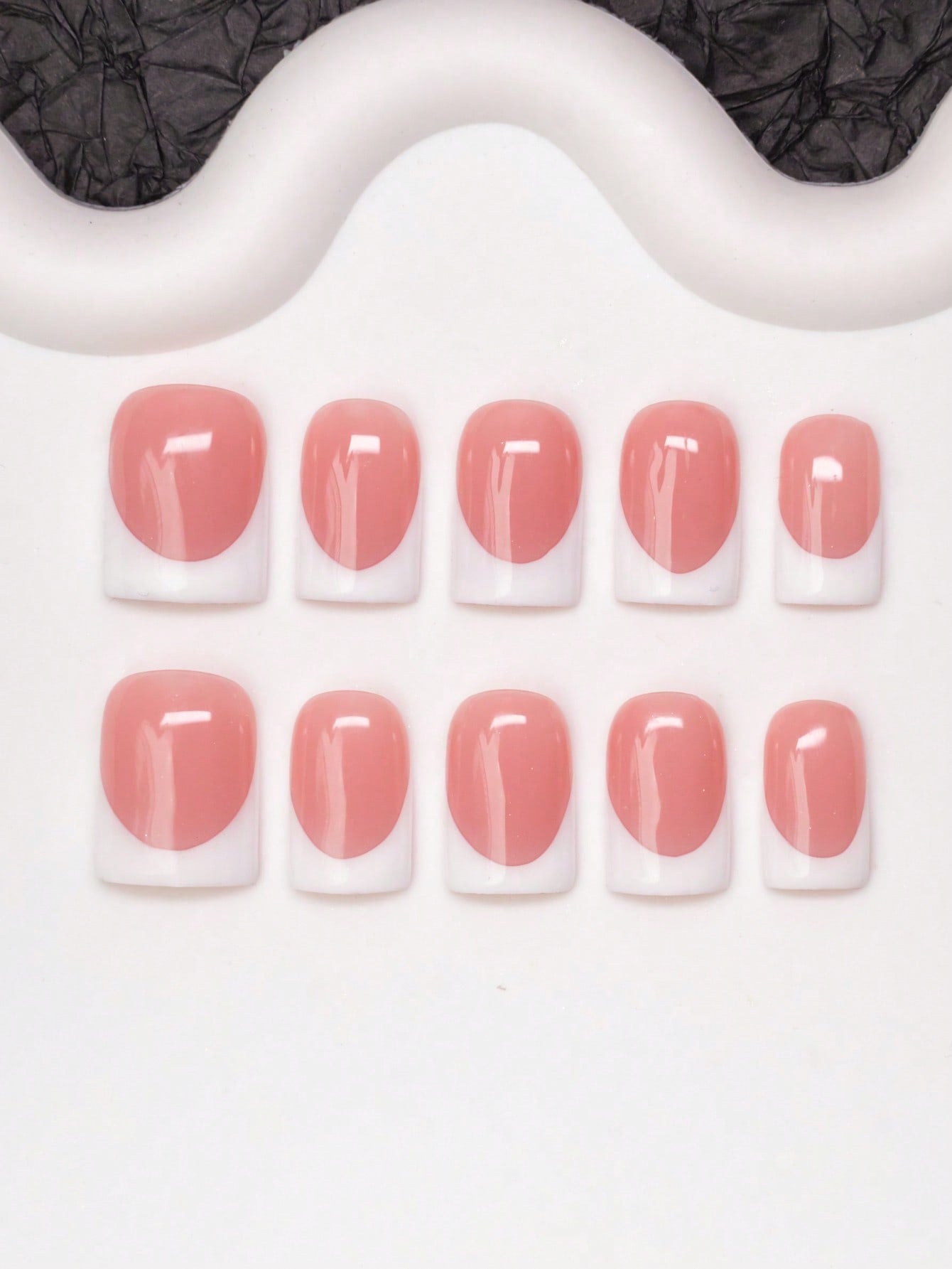 Glossy Pink French Set